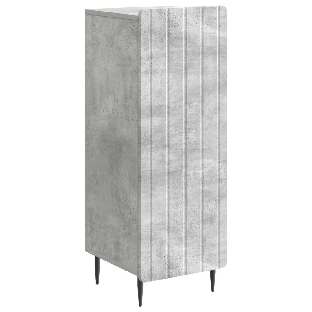 vidaXL Sideboard Betonggrå 34,5 x 33 x 92 cm Konstruerat trä