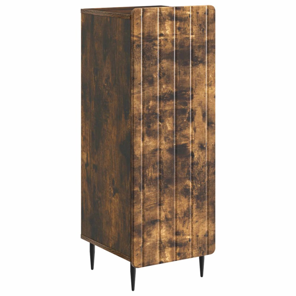 vidaXL Sideboard Rökt ek 34,5 x 33 x 92 cm Konstruerat trä