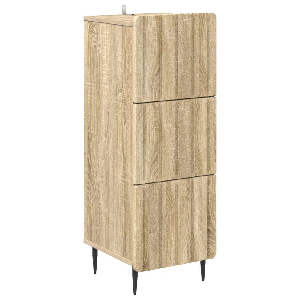 vidaXL Lådans skåp Sonoma-ek 33 x 34,5 x 92 cm Konstruerat trä