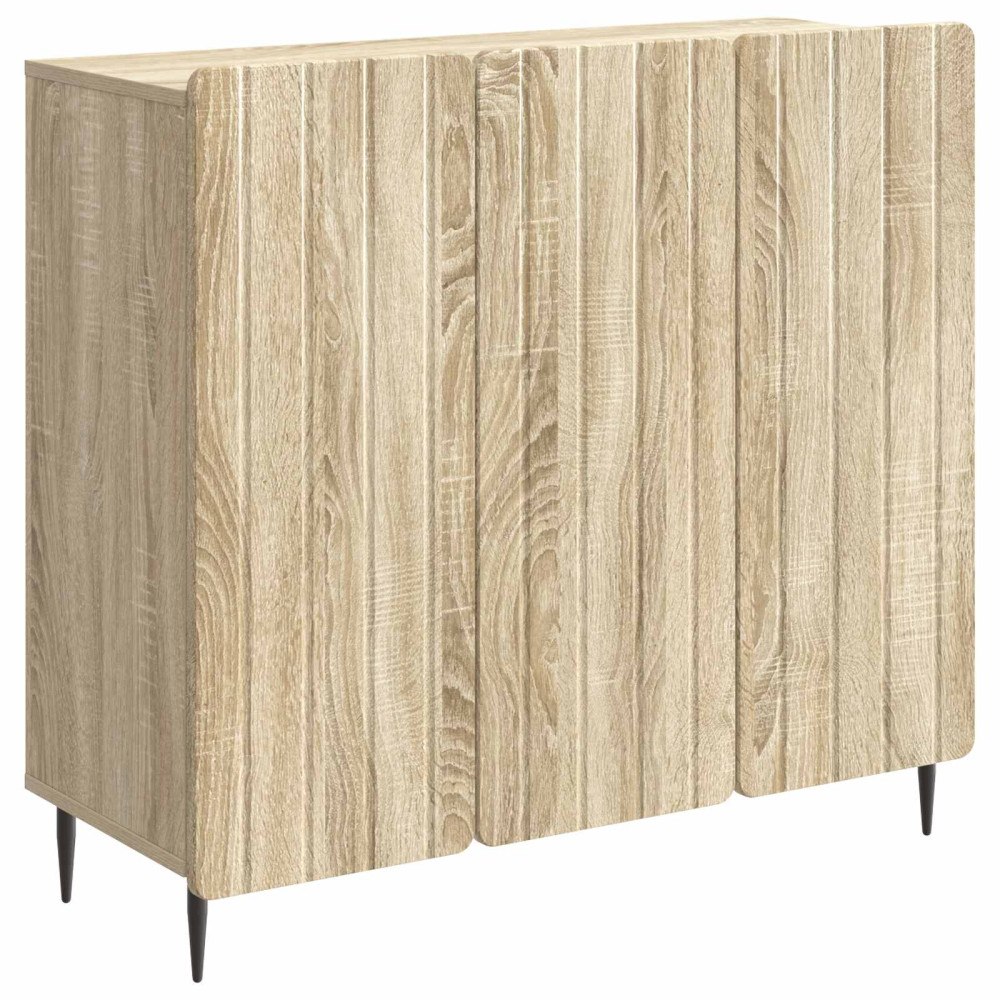 vidaXL Sideboard Sonoma-ek 89 x 34,5 x 82 cm Konstruerat trä