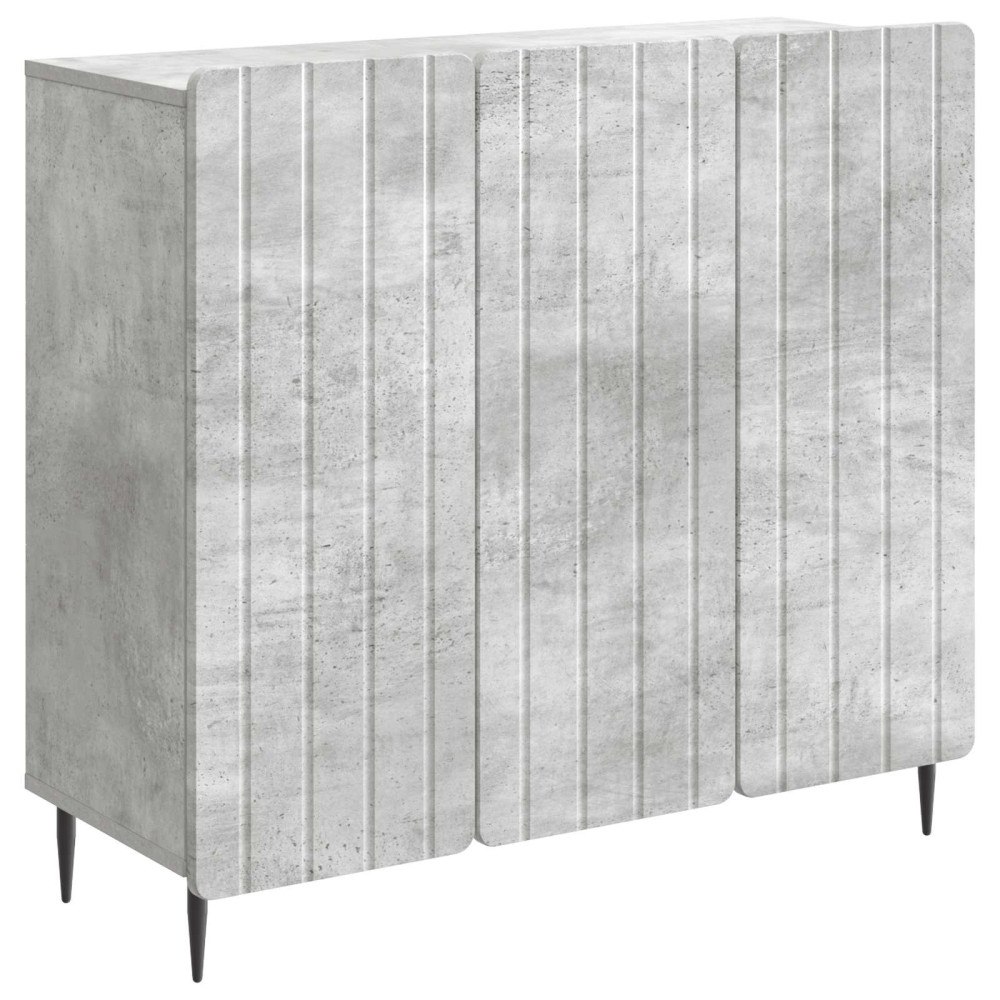 vidaXL Sideboard Betonggrå 89 x 34,5 x 82 cm Konstruerat trä