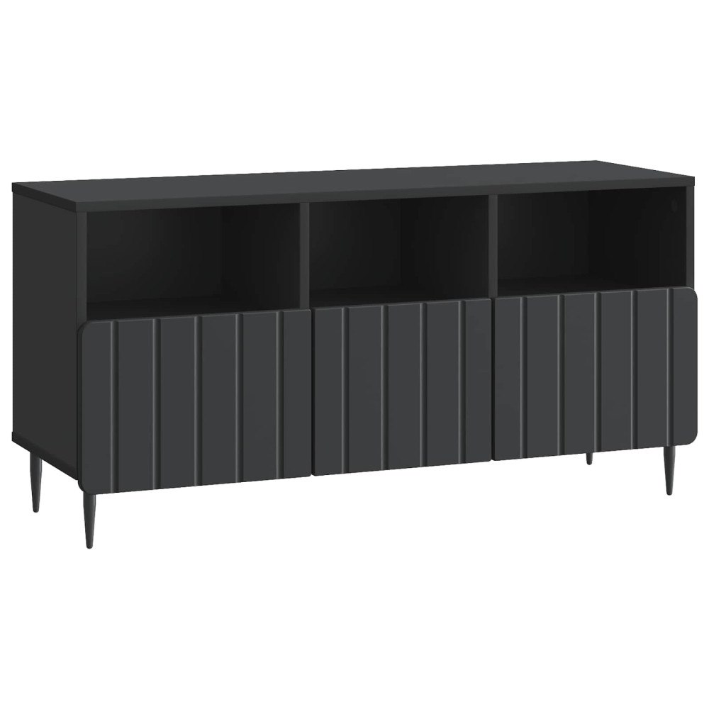 vidaXL TV-skåp med låda Svart 102 x 34,5 x 50 cm Konstruerat trä