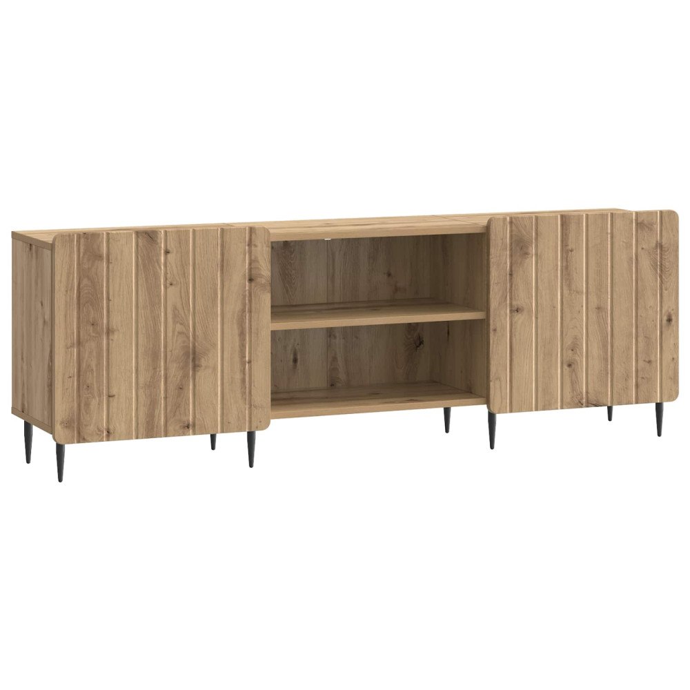 vidaXL TV-skåp Artisan-ek 150 x 31 x 52 cm Konstruerat trä