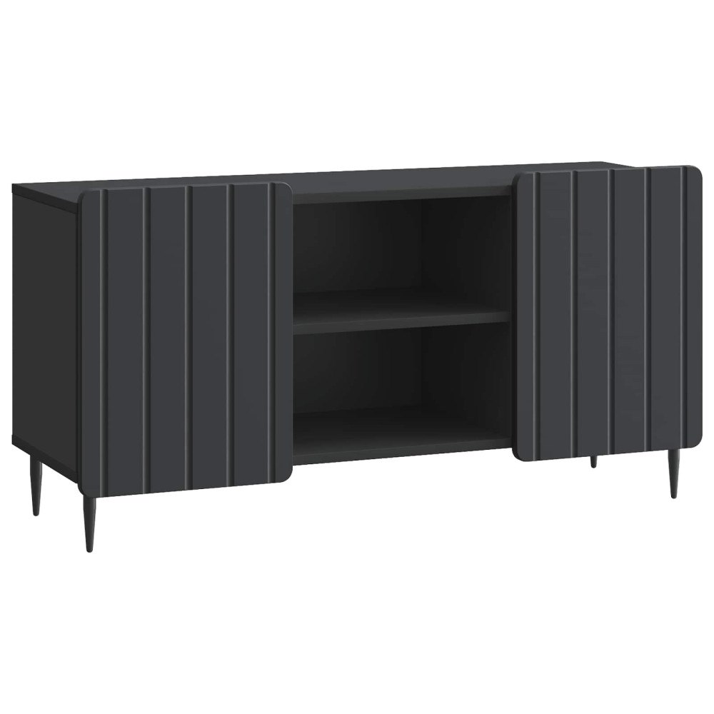 vidaXL TV-skåp Svart 102 x 34,5 x 52 cm Konstruerat trä