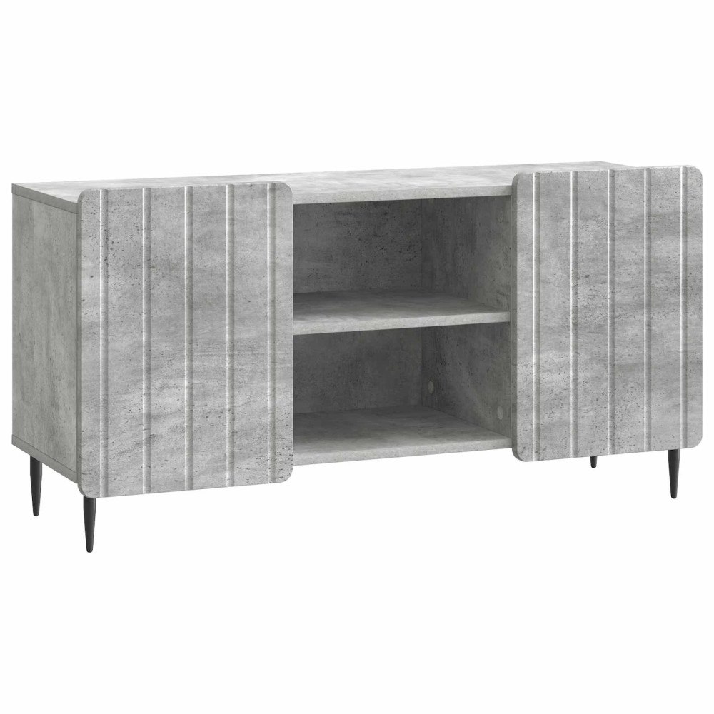 vidaXL TV-skåp Betonggrå 102 x 34,5 x 52 cm Konstruerat trä