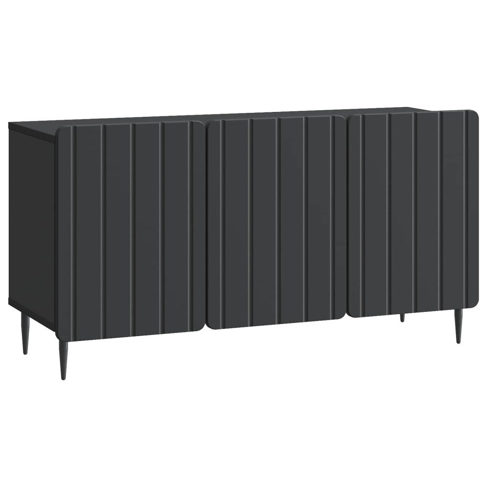 vidaXL TV-skåp Svart 99 x 34,5 x 52 cm Konstruerat trä