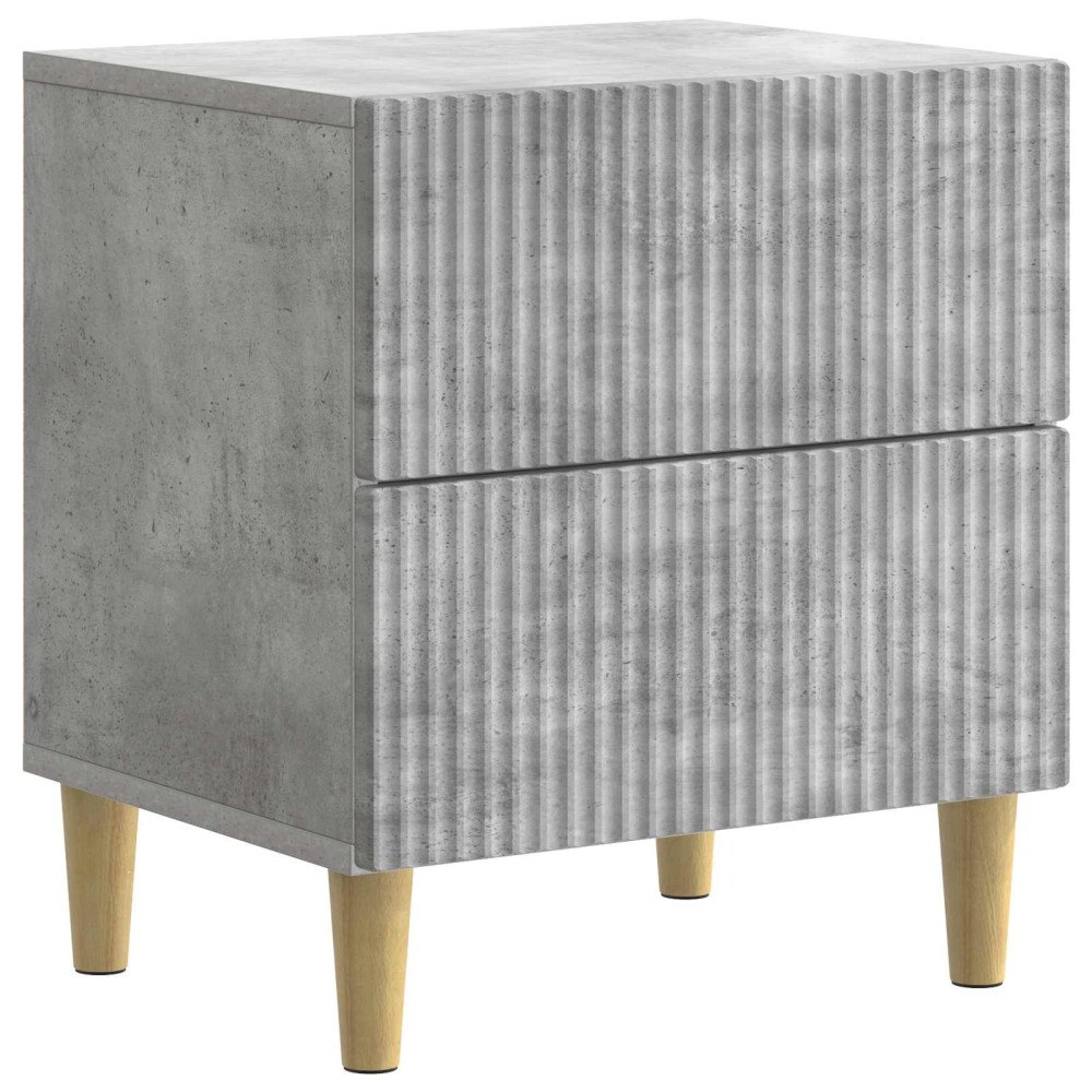 vidaXL Nattduksbord Betonggrå 43 x 34,5 x 48 cm Konstruerat trä