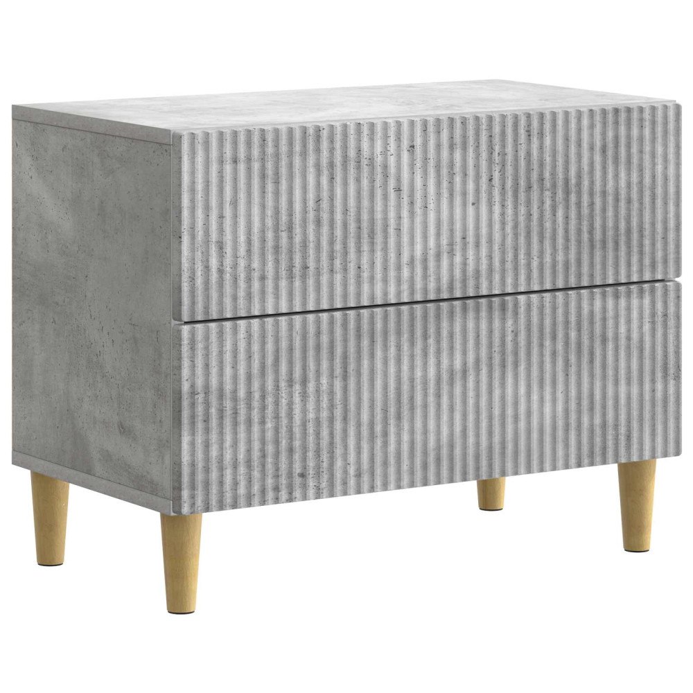 vidaXL Nattduksbord Betonggrå 62 x 34,5 x 48 cm Konstruerat trä