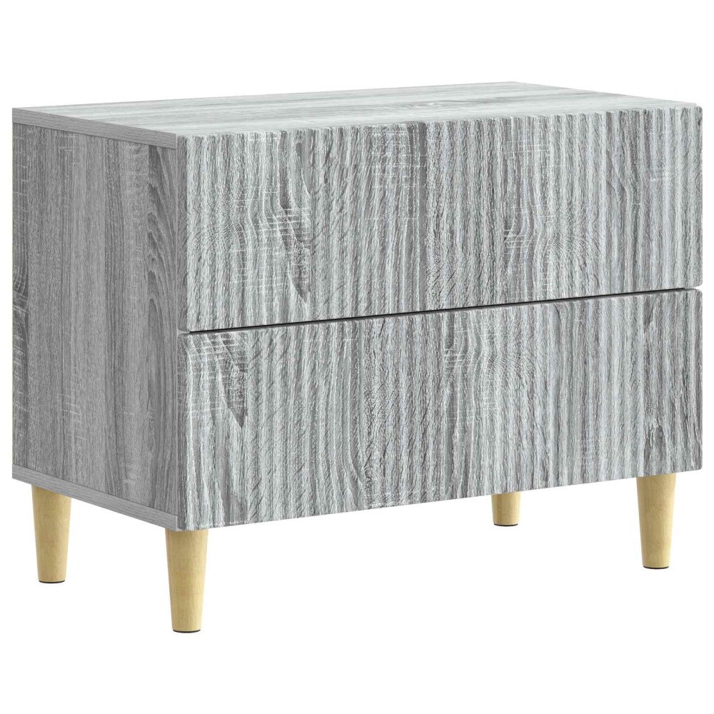 vidaXL Nattduksbord Grå sonoma-ek 62 x 34,5 x 48 cm Konstruerat trä