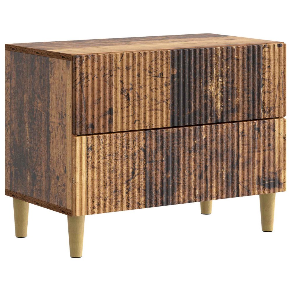 vidaXL Nattduksbord Gammalt trä 62 x 34,5 x 48 cm Konstruerat trä