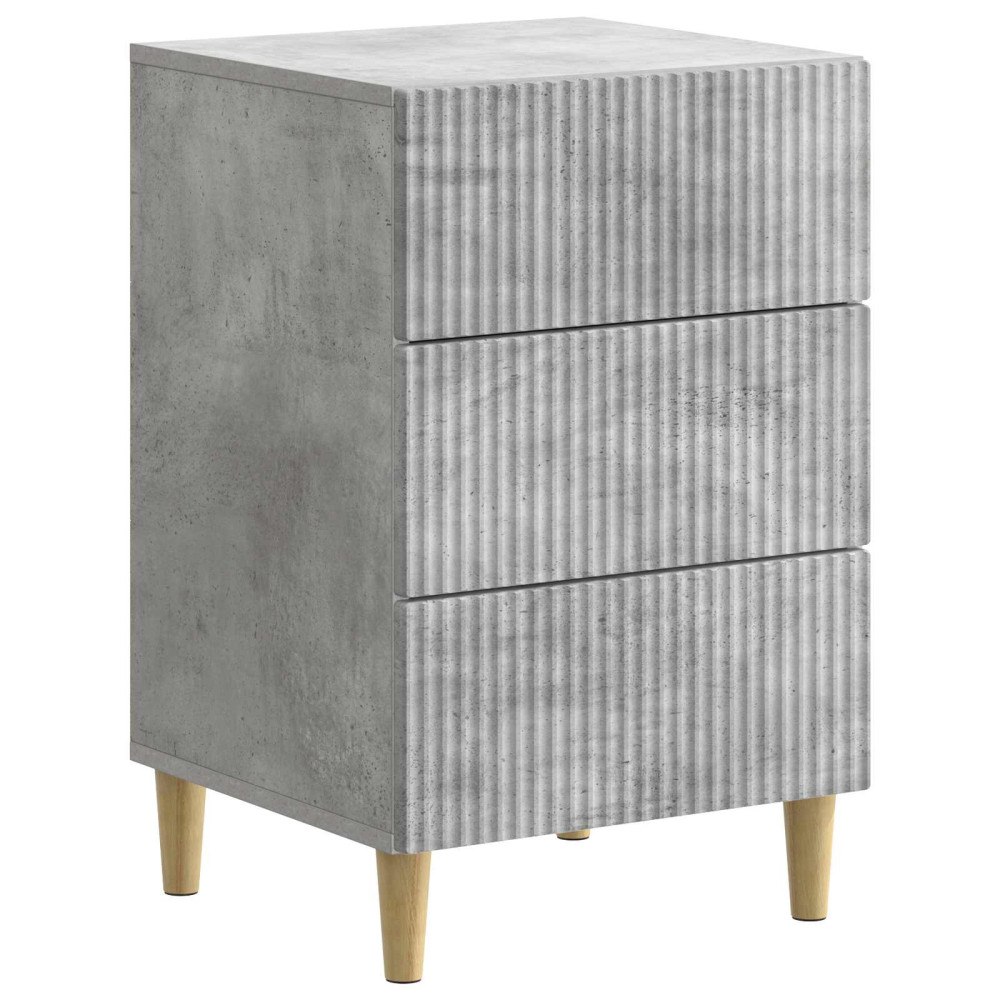 vidaXL Nattduksbord Betonggrå 43 x 41 x 66,5 cm Konstruerat trä