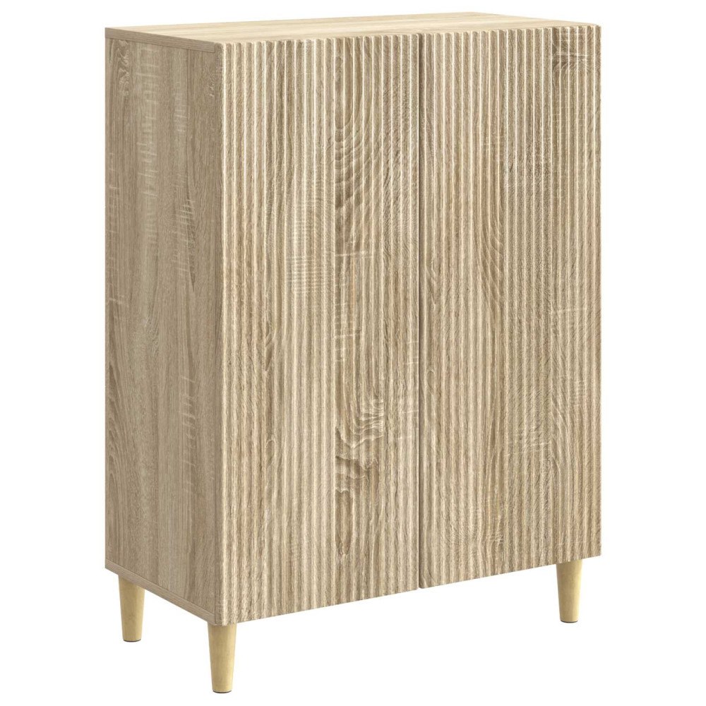 vidaXL Sideboard Sonoma-ek 66 x 34,5 x 90 cm Konstruerat trä