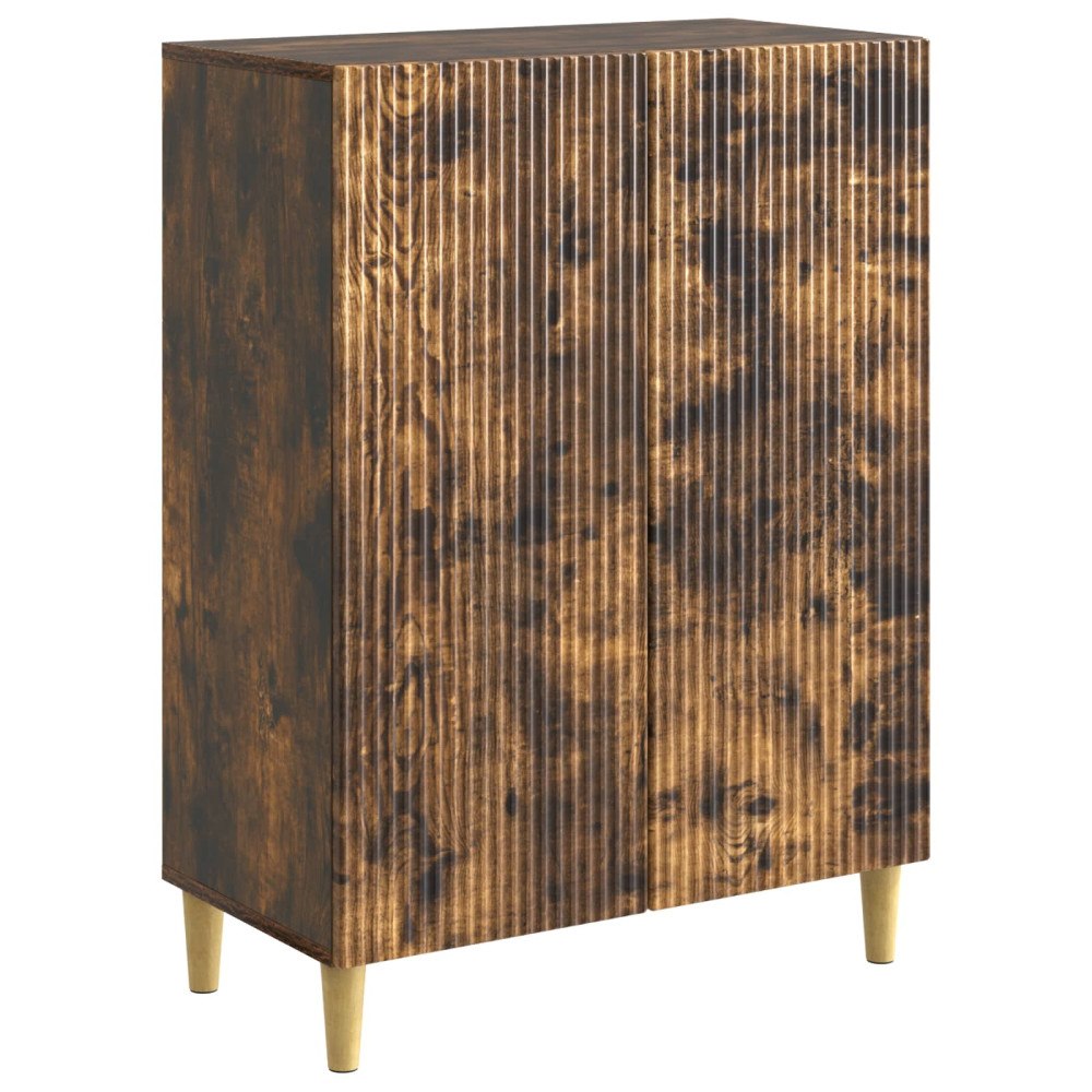 vidaXL Sideboard Rökt ek 66 x 34,5 x 90 cm Konstruerat trä