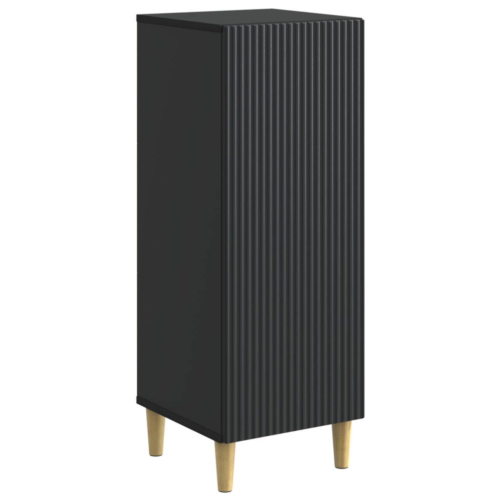 vidaXL Sideboard Svart 33 x 34,5 x 90 cm Konstruerat trä
