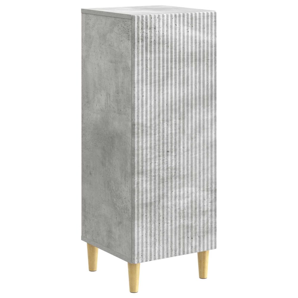 vidaXL Sideboard Betonggrå 33 x 34,5 x 90 cm Konstruerat trä