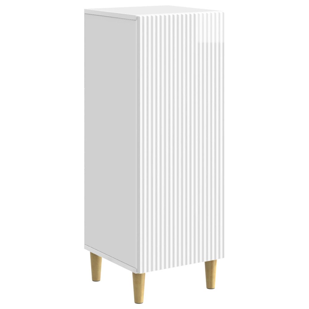 vidaXL Sideboard Vit högglans 33 x 34,5 x 90 cm Konstruerat trä