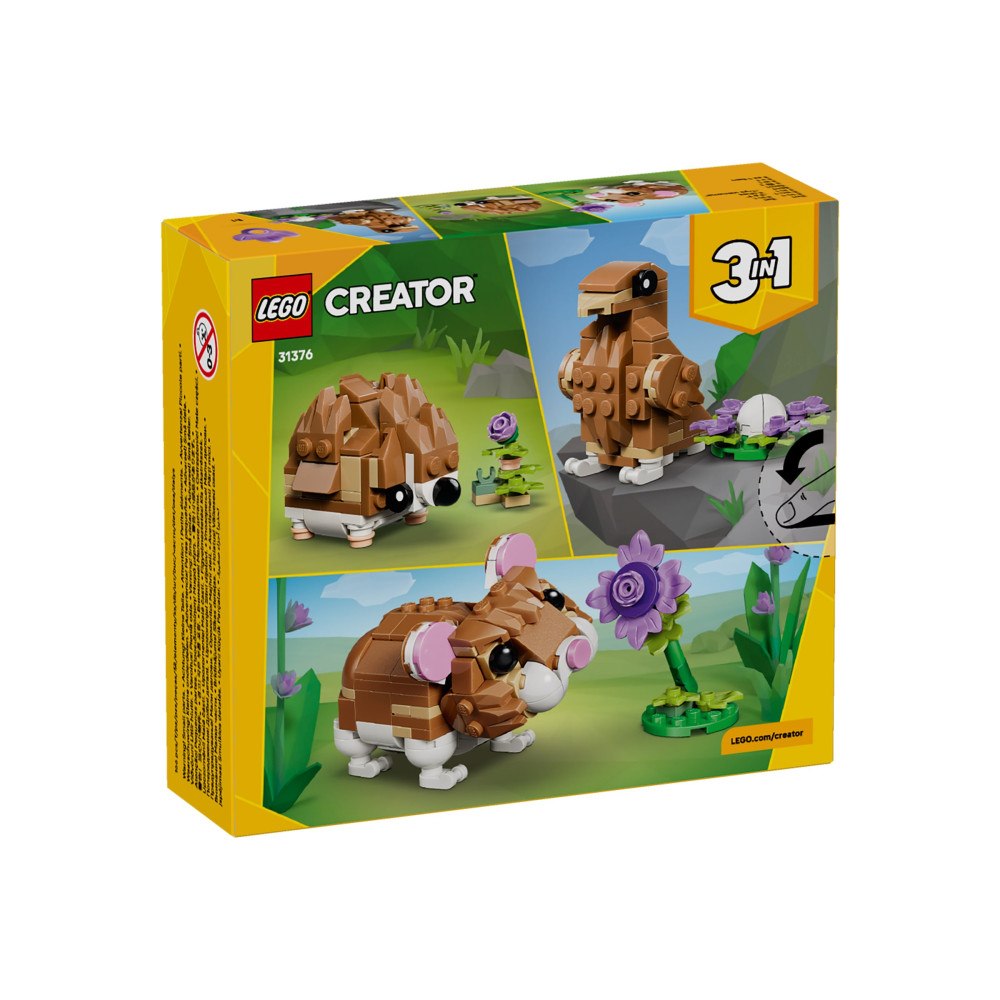 LEGO LEGO Creator 3in1 31376 - Söt Hamster med en Blomma - byggsats