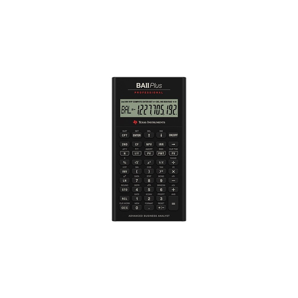 TEXAS INSTRUMENTS Texas Instruments BAII Plus Professional