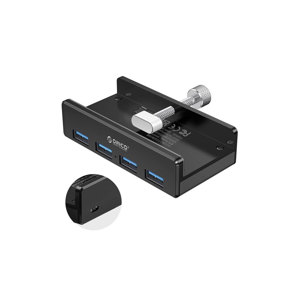 ORICO USB-hub Orico USB 3.0 aktiv, micro USB, skrivbordsmodell 4x...