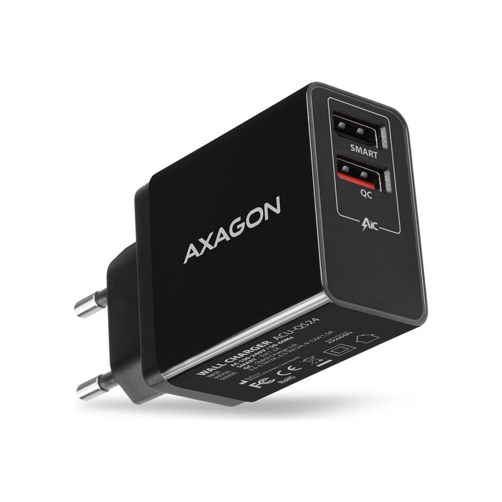 AXAGON AXAGON ACU-QS24 strömadapter - USB typ A - 24 Watt