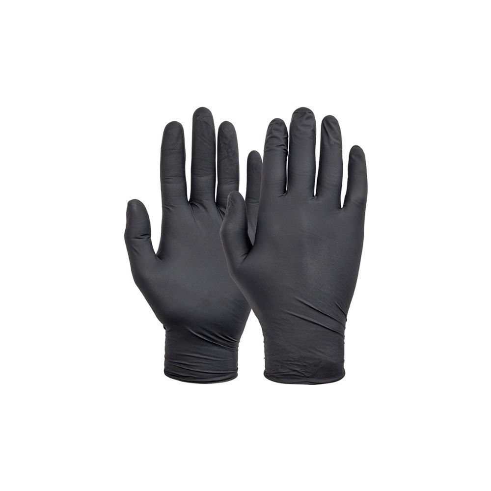 norse NORSE Svarta nitrilhandskar för engångsbruk 4,5 g storlek 10