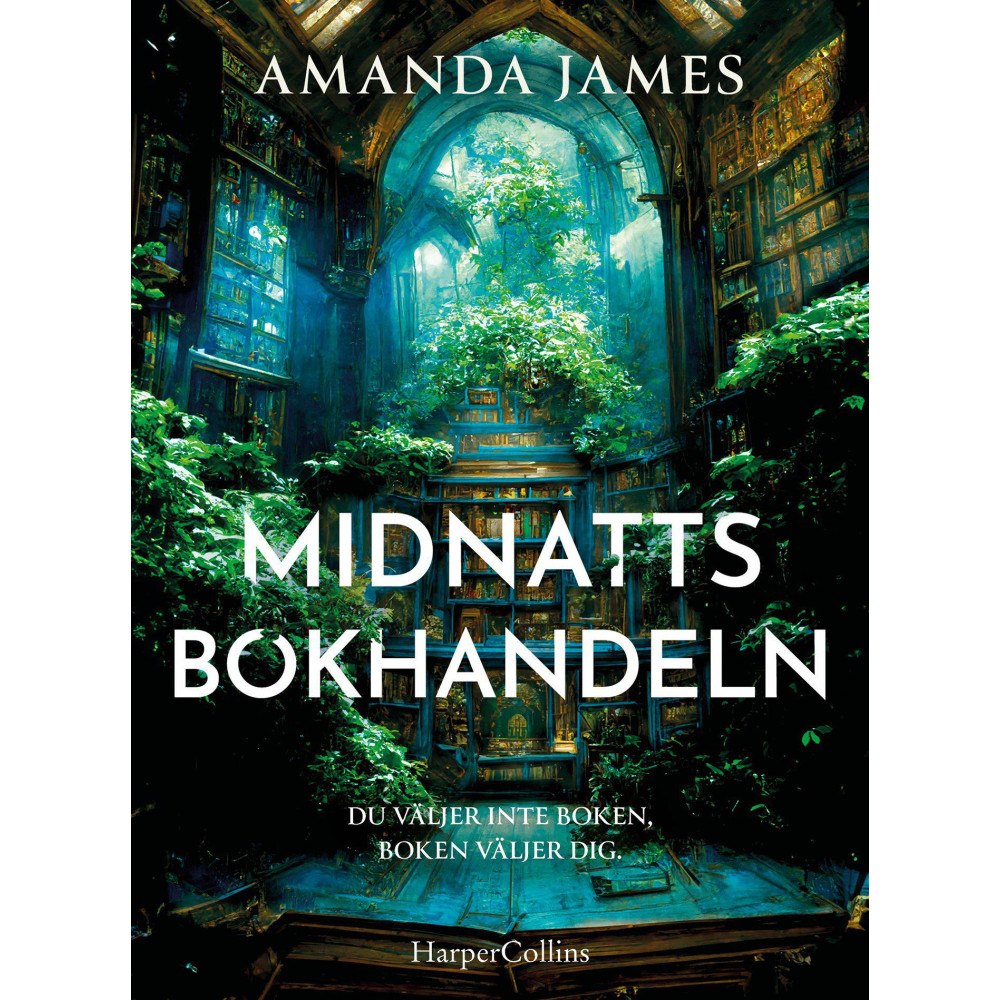 Amanda James Midnattsbokhandeln (bok, danskt band)