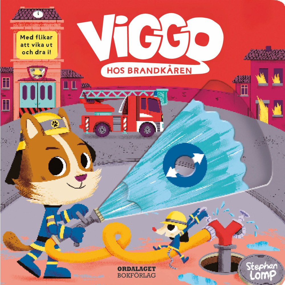 Stephan Lomp Viggo hos brandkåren (bok, board book)