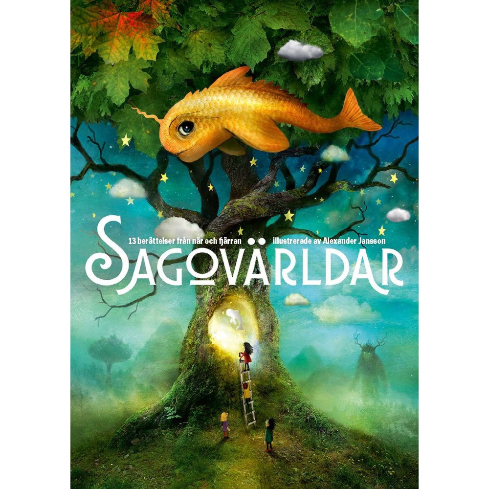 Lilla Piratförlaget Sagovärldar - 13 berättelser från när och fjärran (inbunden)
