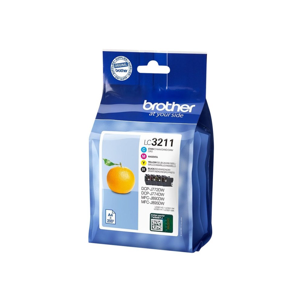 Brother Brother LC3211 Value Pack - 4-pack - svart, gul, cyan, magenta - original - bläckpatron