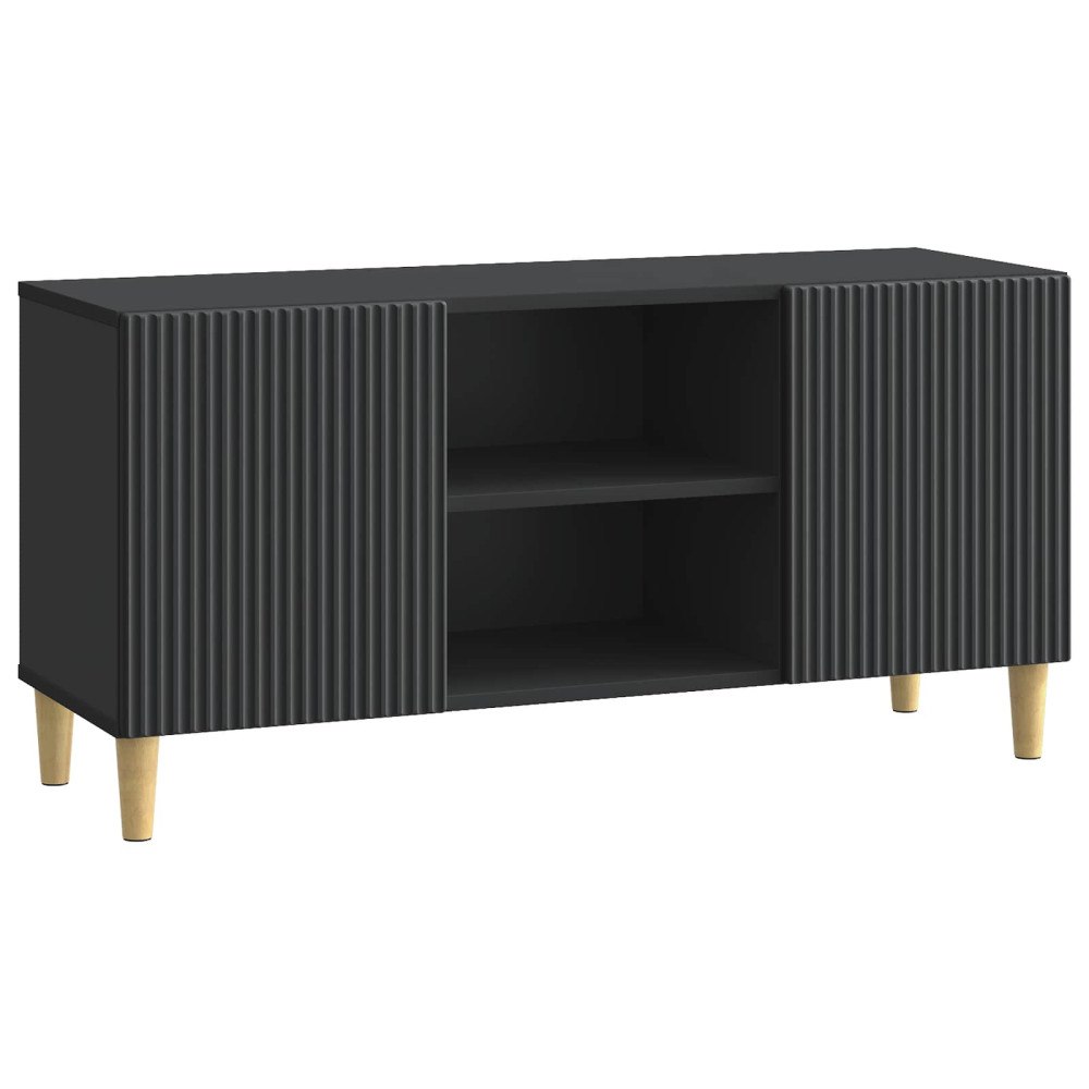 vidaXL TV-skåp Svart 102 x 34,5 x 50 cm Konstruerat trä