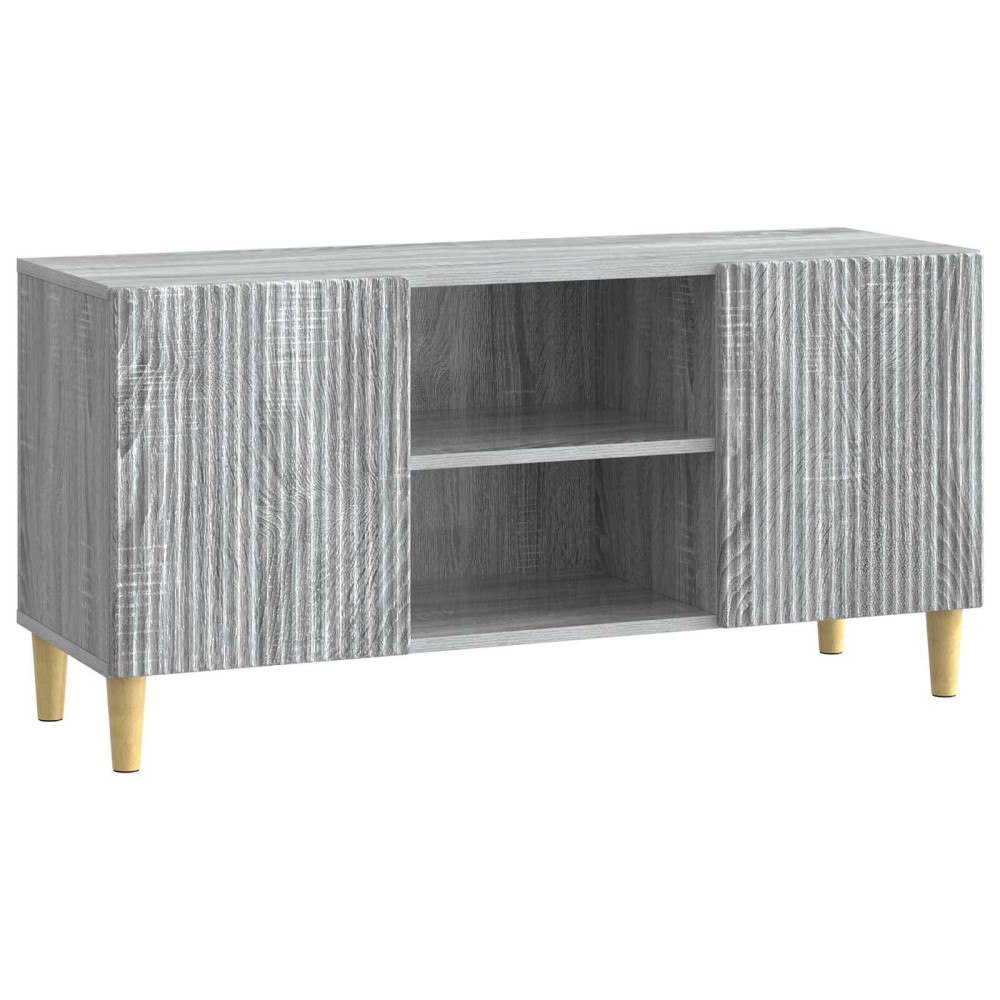 vidaXL TV-skåp Grå sonoma-ek 102 x 34,5 x 50 cm Konstruerat trä