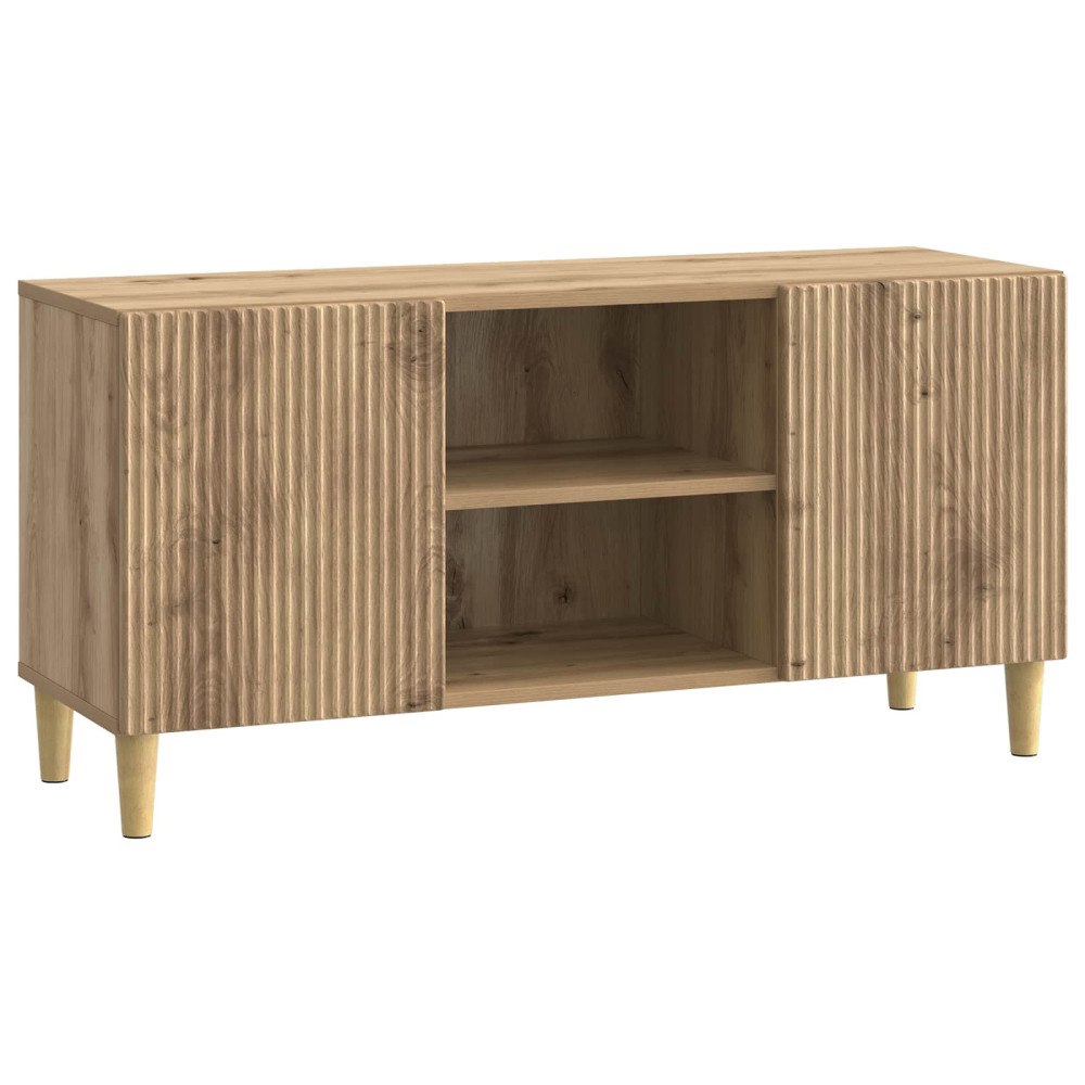 vidaXL TV-skåp Artisan-ek 102 x 34,5 x 50 cm Konstruerat trä