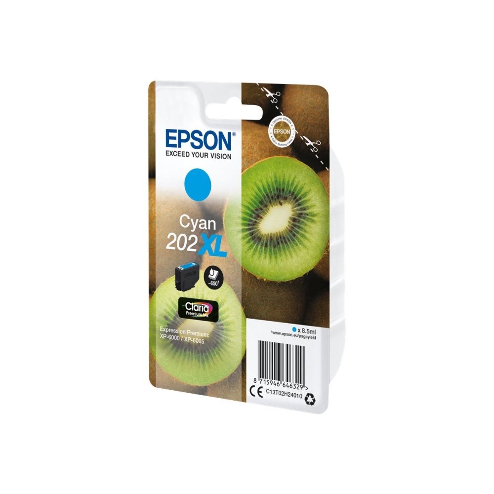 EPSON Epson 202XL - hög kapacitet - cyan - original - bläckpatron