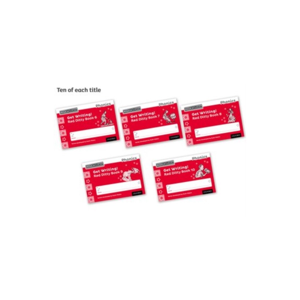 Oxford University Press Read Write Inc. Phonics: Get Writing! Red Ditty Books 6-10 Pack of 50 (häftad, eng)
