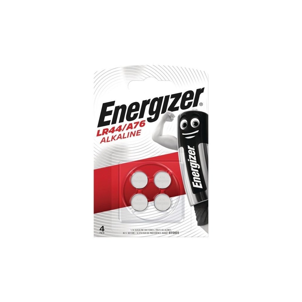 ENERGIZER Knapcellsbatterier, Energizer® LR44/A76, alkaliskt, 1,5 V, 4...