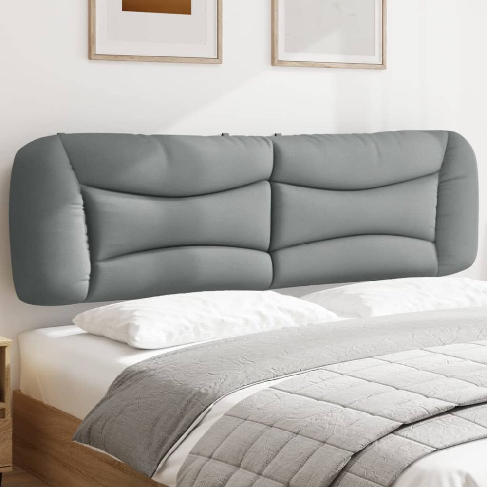 vidaXL Headboard Cushion "Hvar" Light Grey 183 cm Fabric