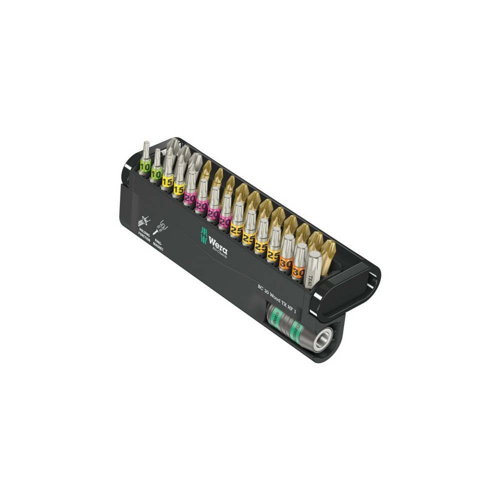 Wera Wera 05057436001, 29 styck, Phillips, Pozidriv, Torx Plus, 1...
