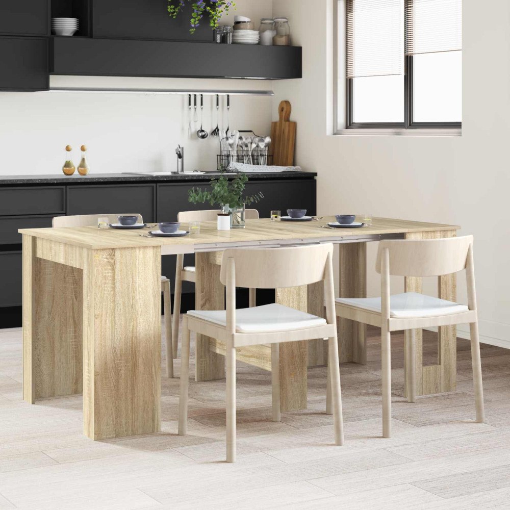 vidaXL Matbord 180 x 85 x 75 cm Konstruerat trä Sonoma-ek Rektangulär