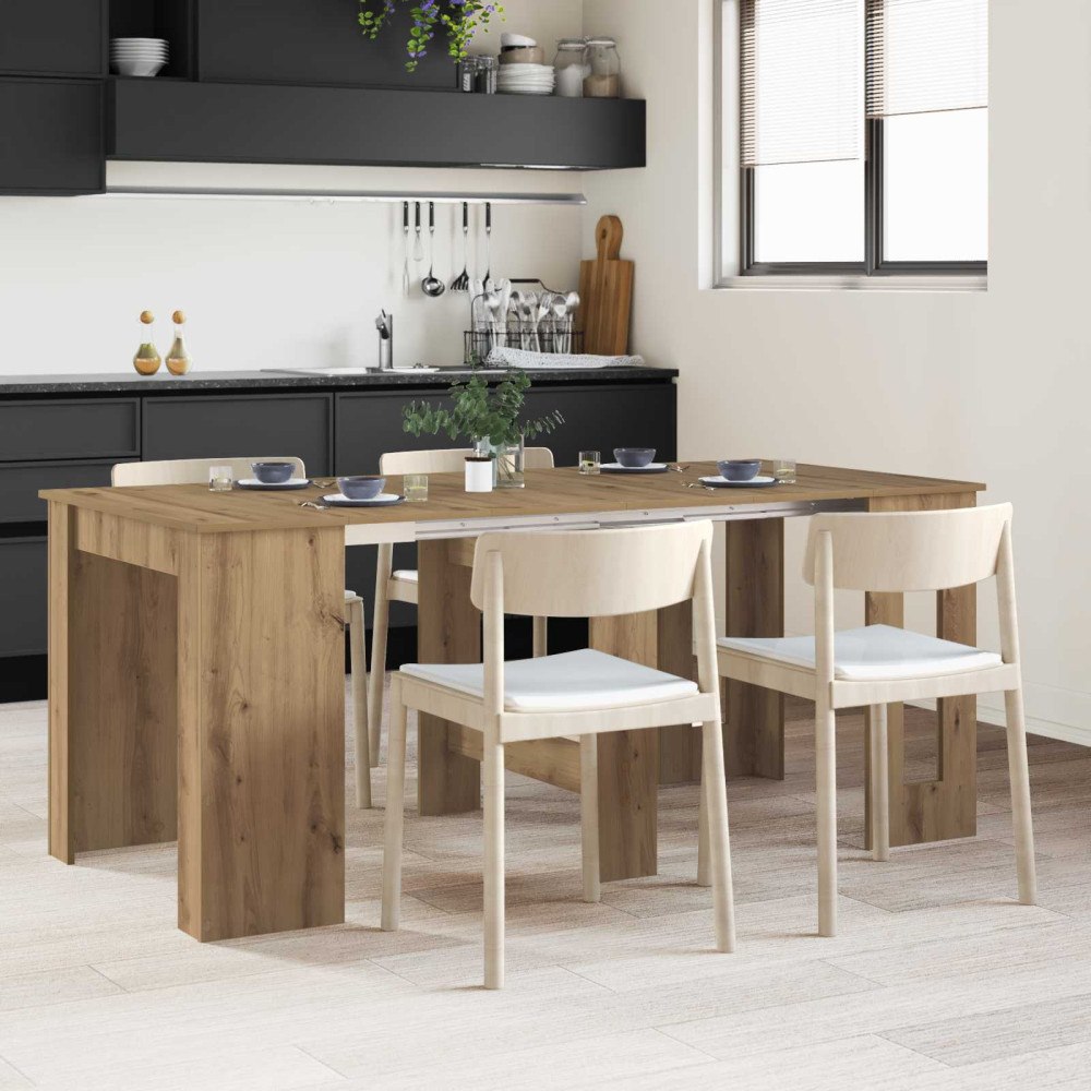 vidaXL Matbord 180 x 85 x 75 cm Konstruerat trä Artisan-ek Rektangulär