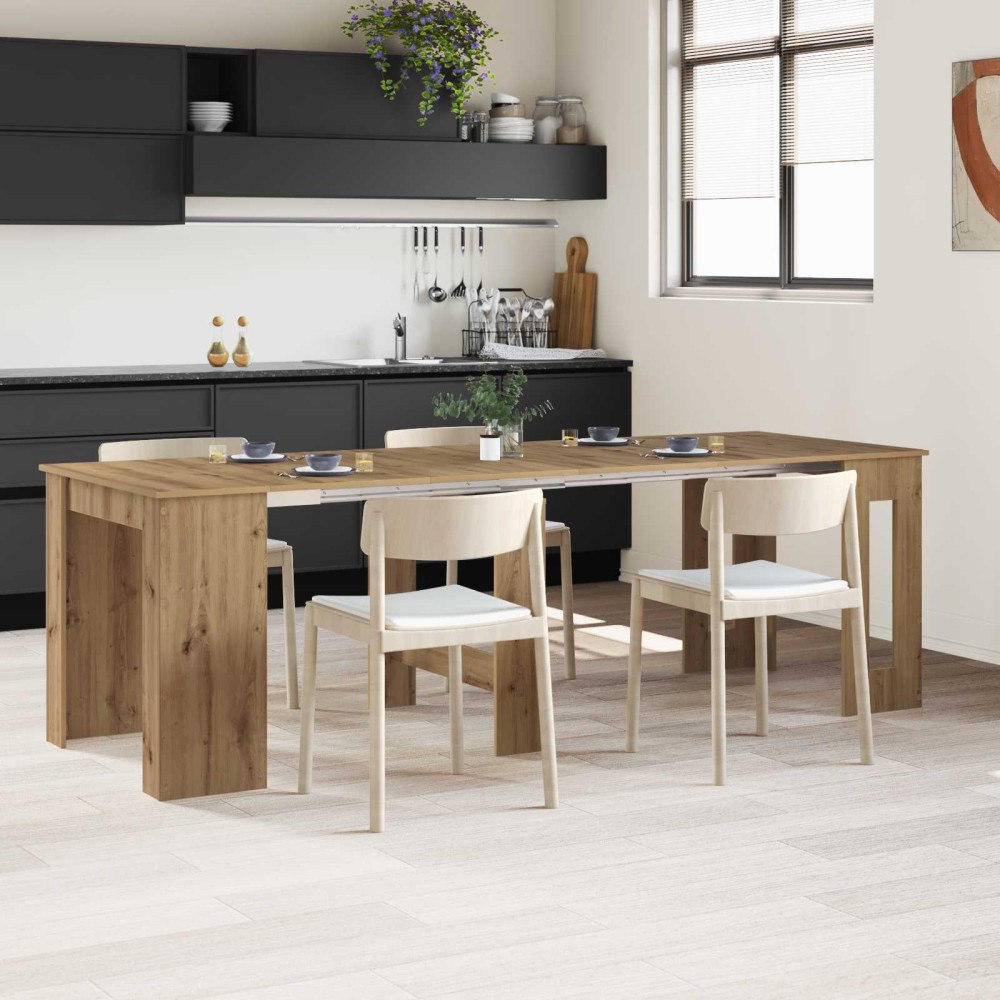 vidaXL Matbord 240 x 85 x 75 cm Konstruerat trä Artisan-ek Rektangulär