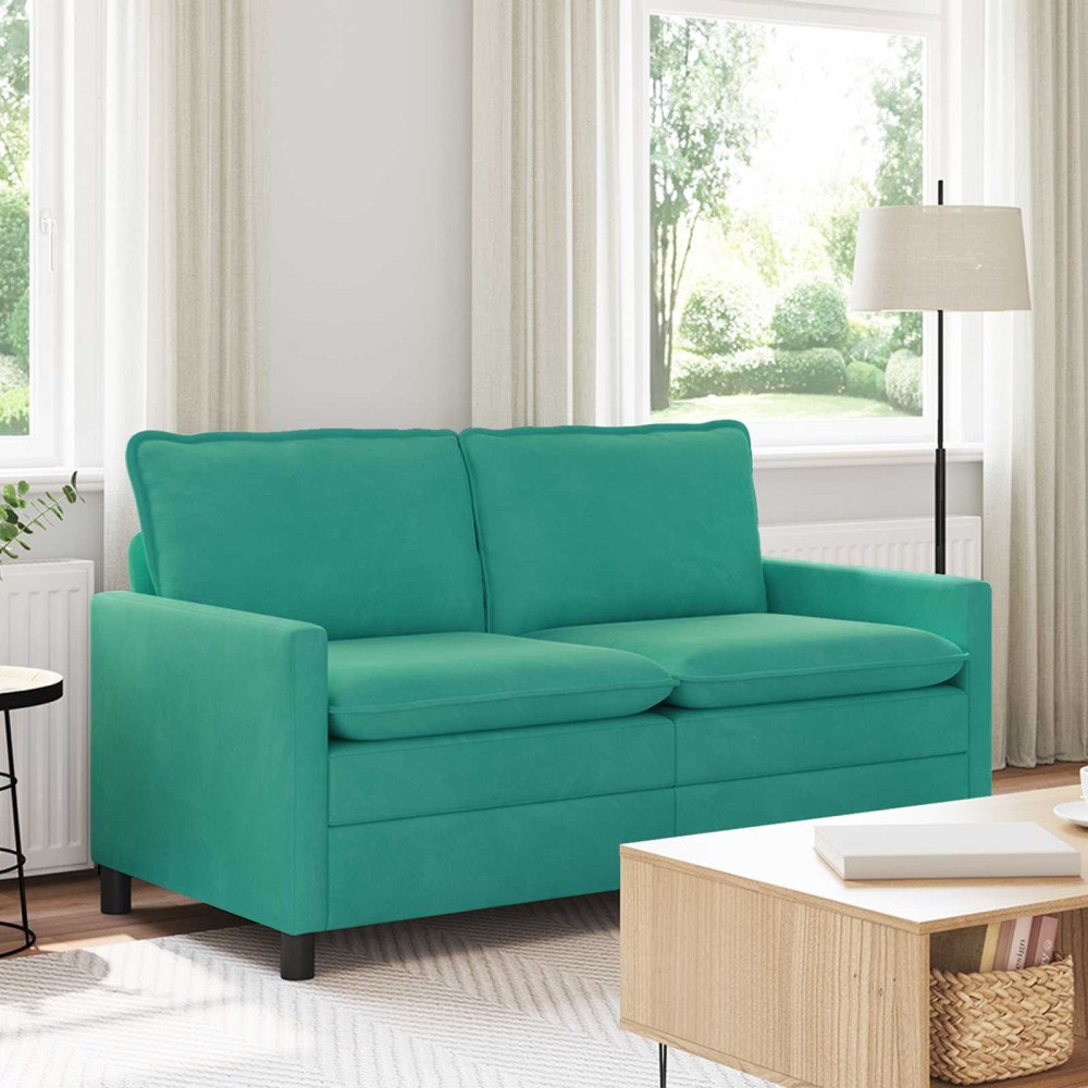 vidaXL Soffa Turkos 156 x 81 x 87,5 cm Sammet