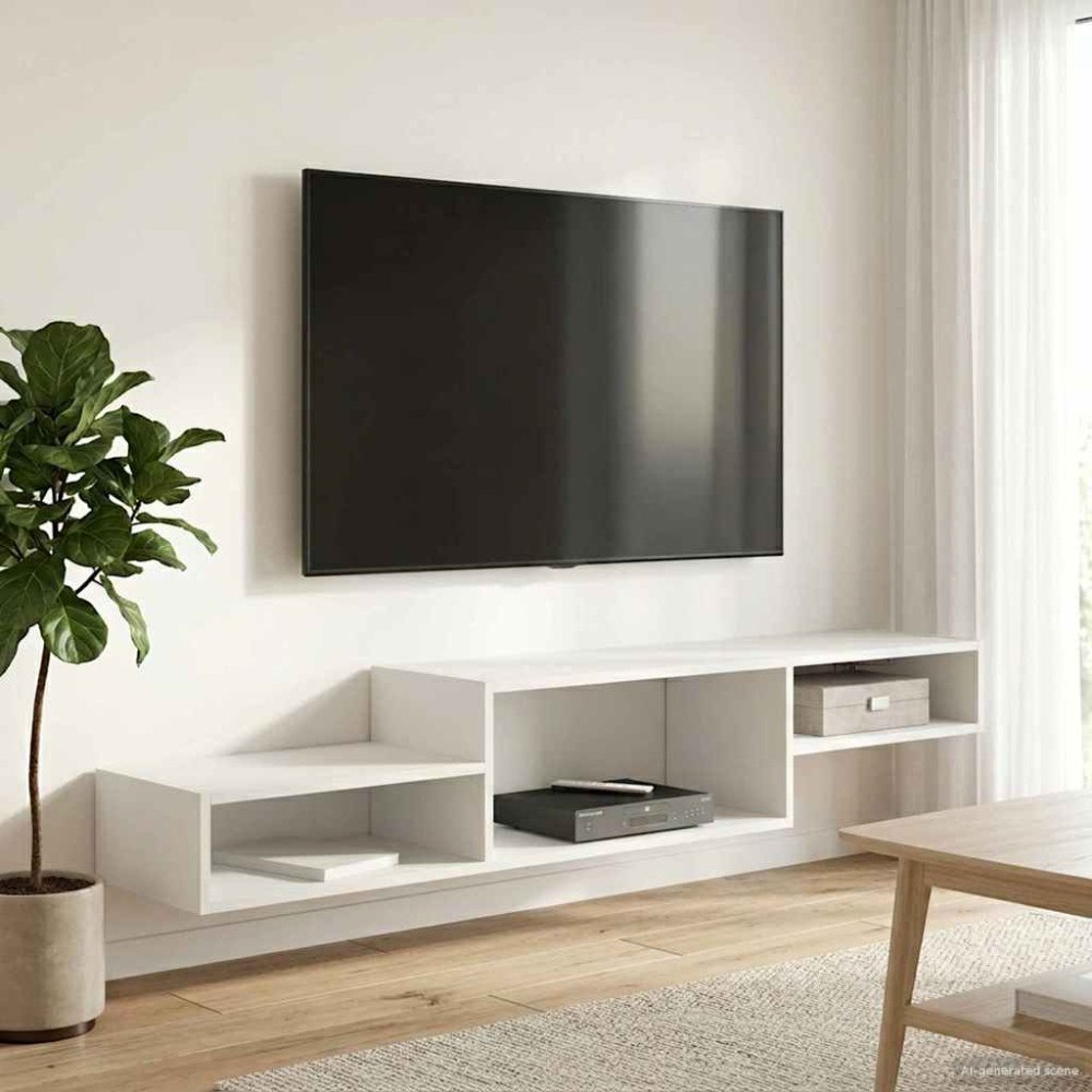 vidaXL Väggmonterad TV-skåp Väggmonterat Gammalt trä 150 x 28 x 26 cm