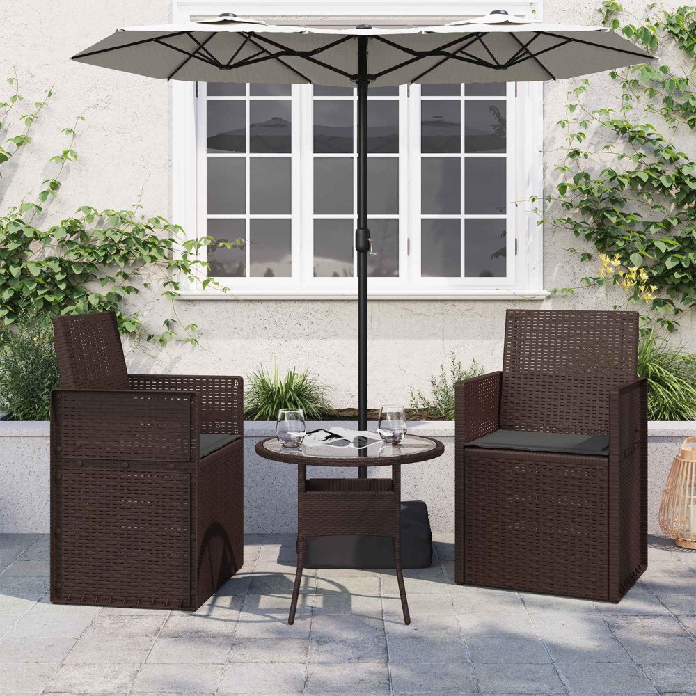 vidaXL Sittkuddar 2 pcs Antracit 47 x 36 x 2 cm Polyester
