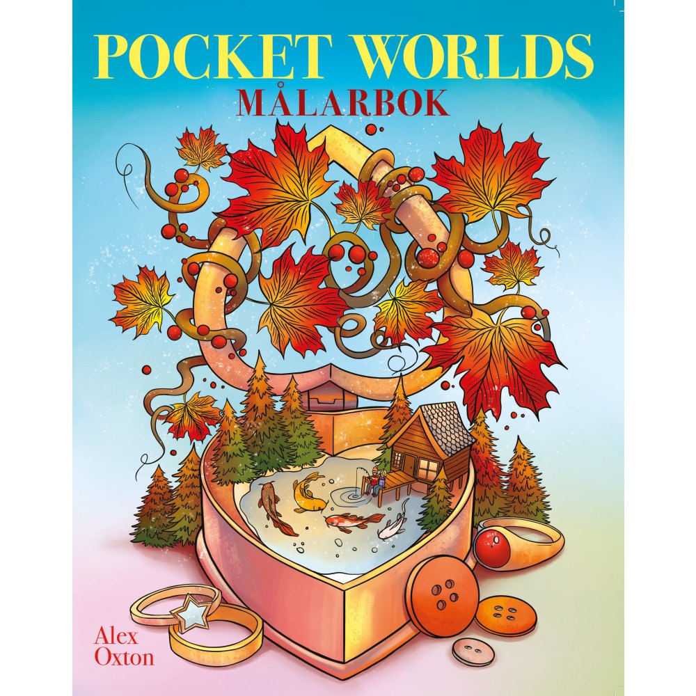 Barthelson Förlag Målarbok för vuxna - Pocket Worlds (häftad)