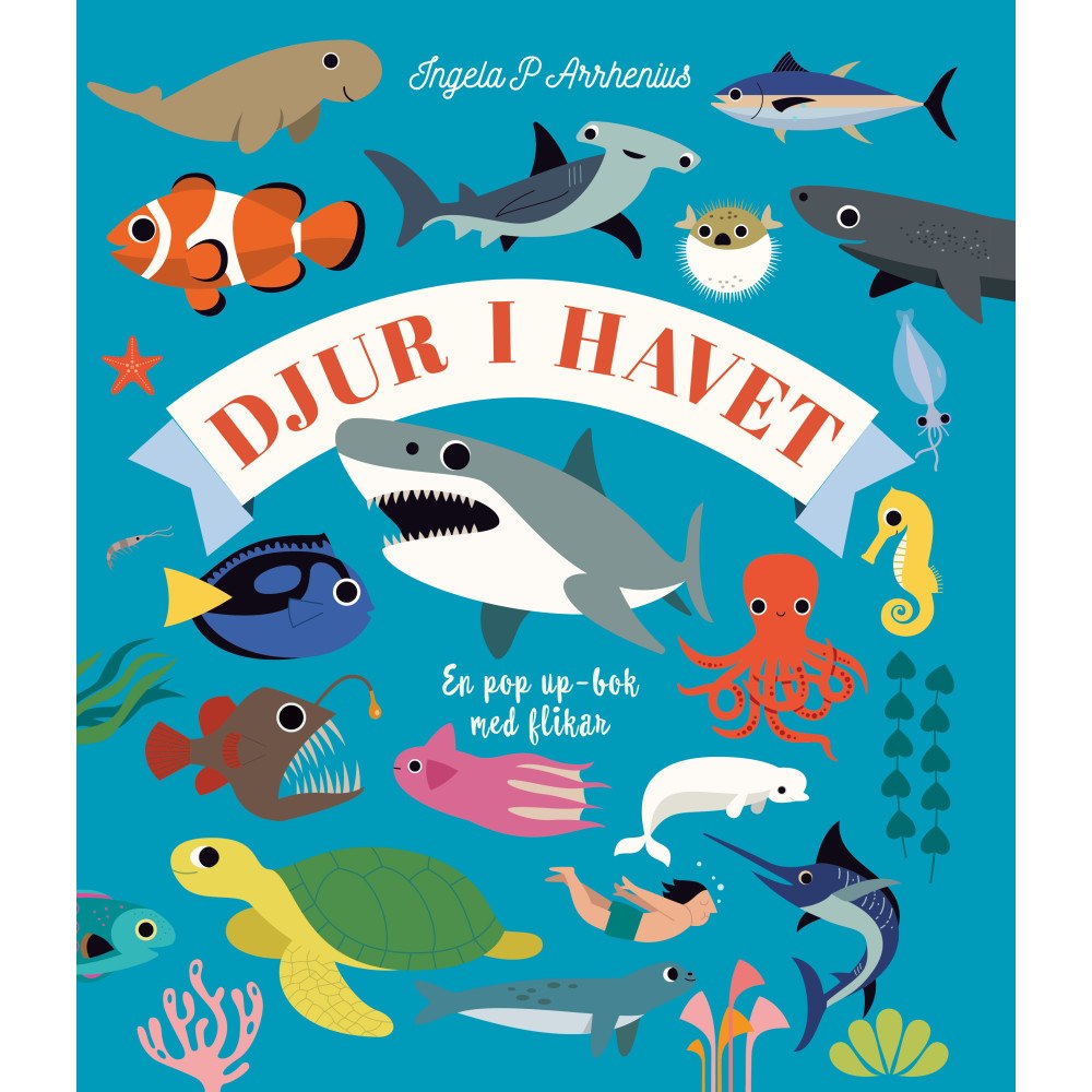 Ingela P Arrhenius Djur i havet : en pop up-bok med flikar (bok, board book)