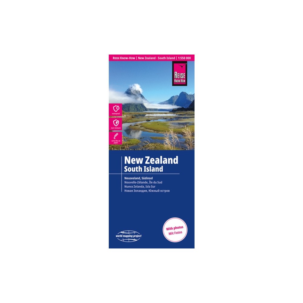 Reise Know-How Verlag Peter Rump GmbH New Zealand, South Island (1:550.000)