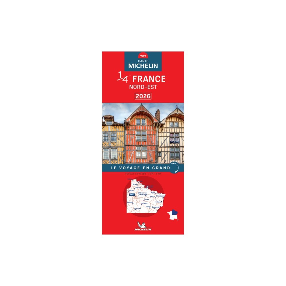 Michelin Editions Des Voyages Northeastern France 2026 - Michelin National Map 707