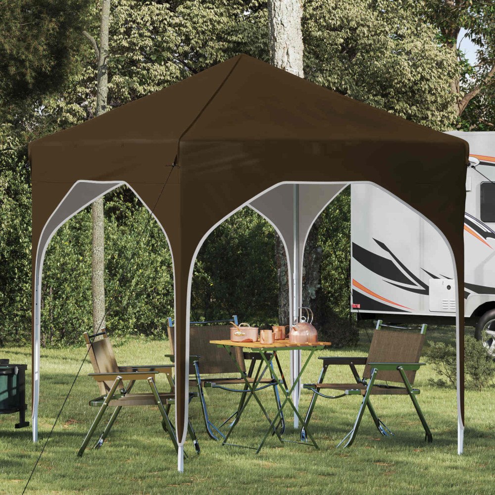 vidaXL Pop-up Partytält 194 x 194 x 245 cm Taupe