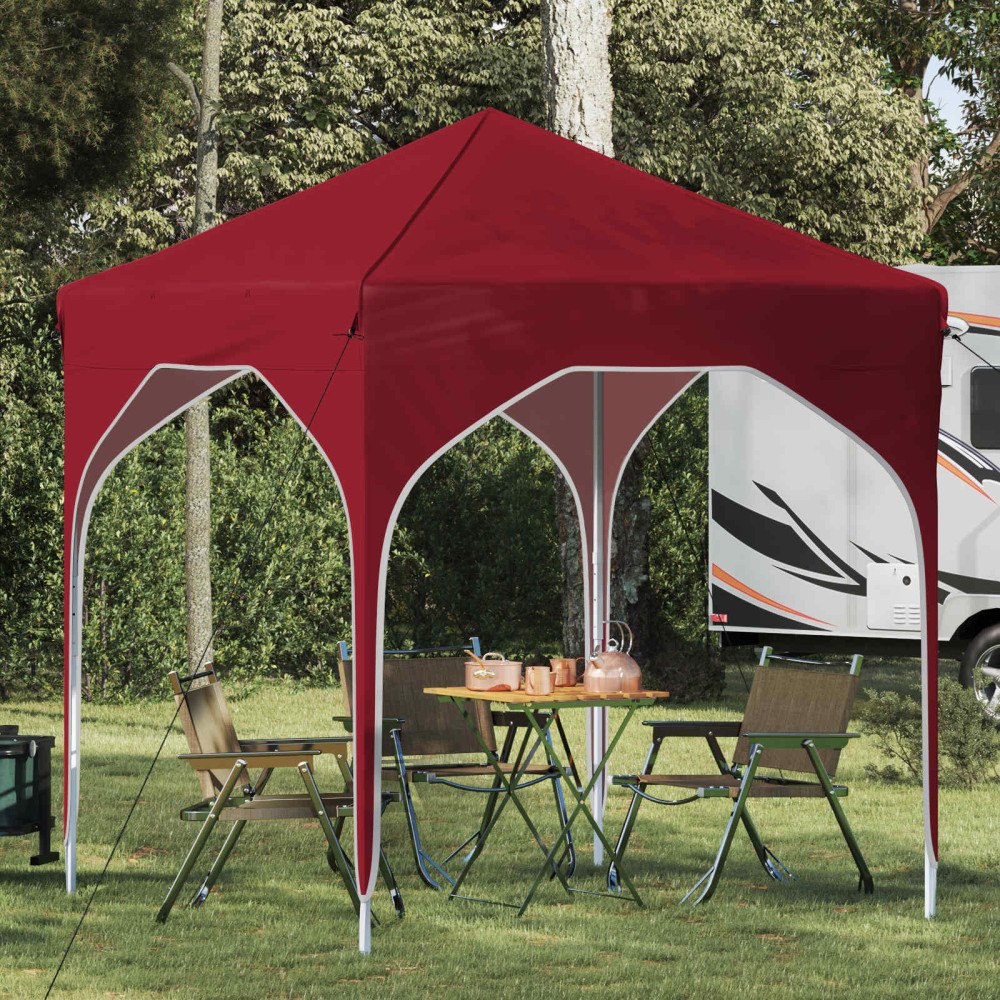 vidaXL Pop-up Partytält 194 x 194 x 245 cm Vinröd