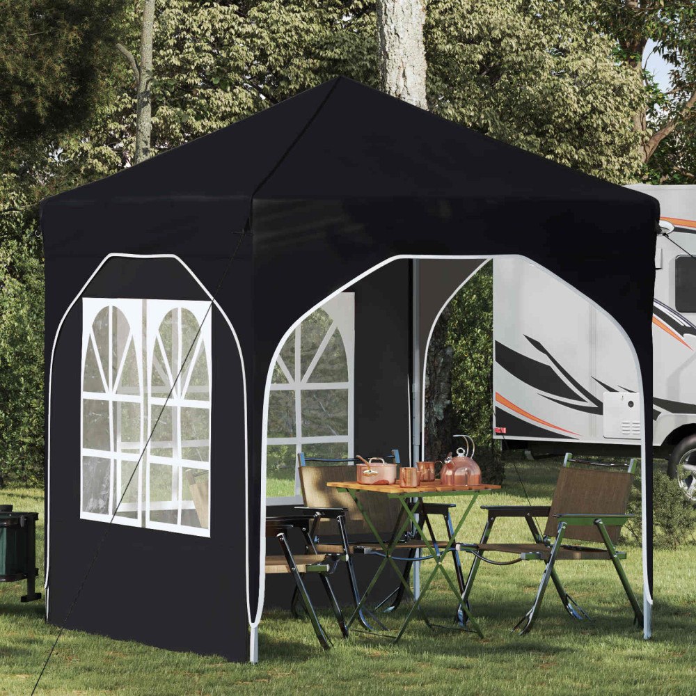 vidaXL Pop-up Partytält 192 x 192 x 245 cm Svart